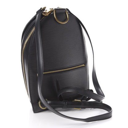 Louis Vuitton Epi Mabillon Backpack Black 2 of 11