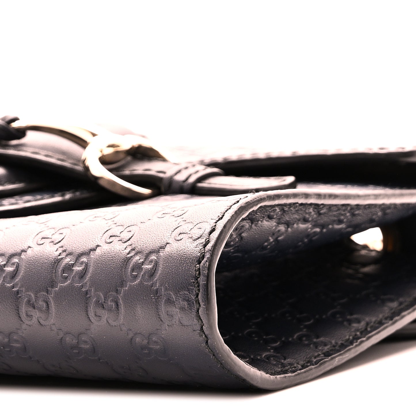 Microguccissima Mini Emily Chain Shoulder Bag Blue