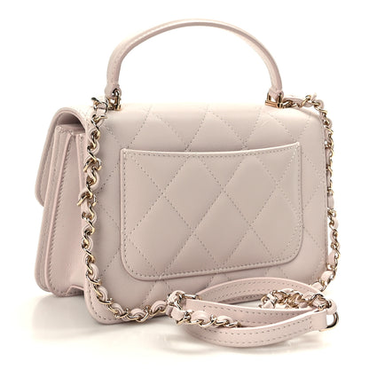 Chanel Calfskin Quilted Coco Lady Flap Light Purple 3 of 10