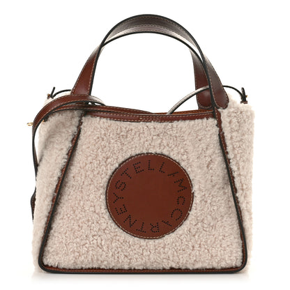 Stella McCartney Mat Eco Alter Nappa Alter Shearling Tote Oat 3 of 9
