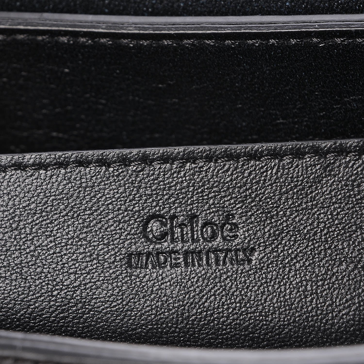 Chloe Lambskin Medium Elle Chain Clutch Black 7 of 9