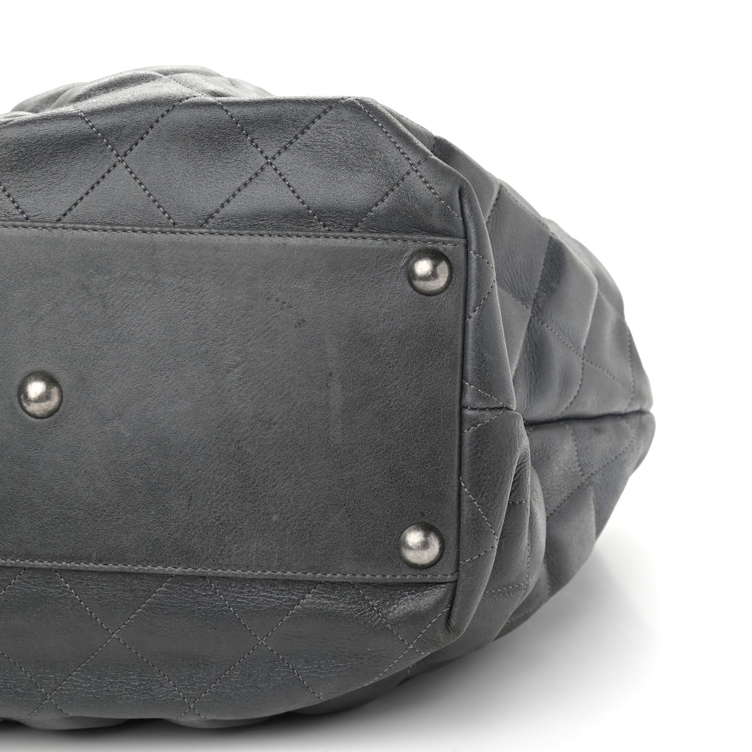 Chanel Calfskin Sloane Square Tote Grey 9 of 12