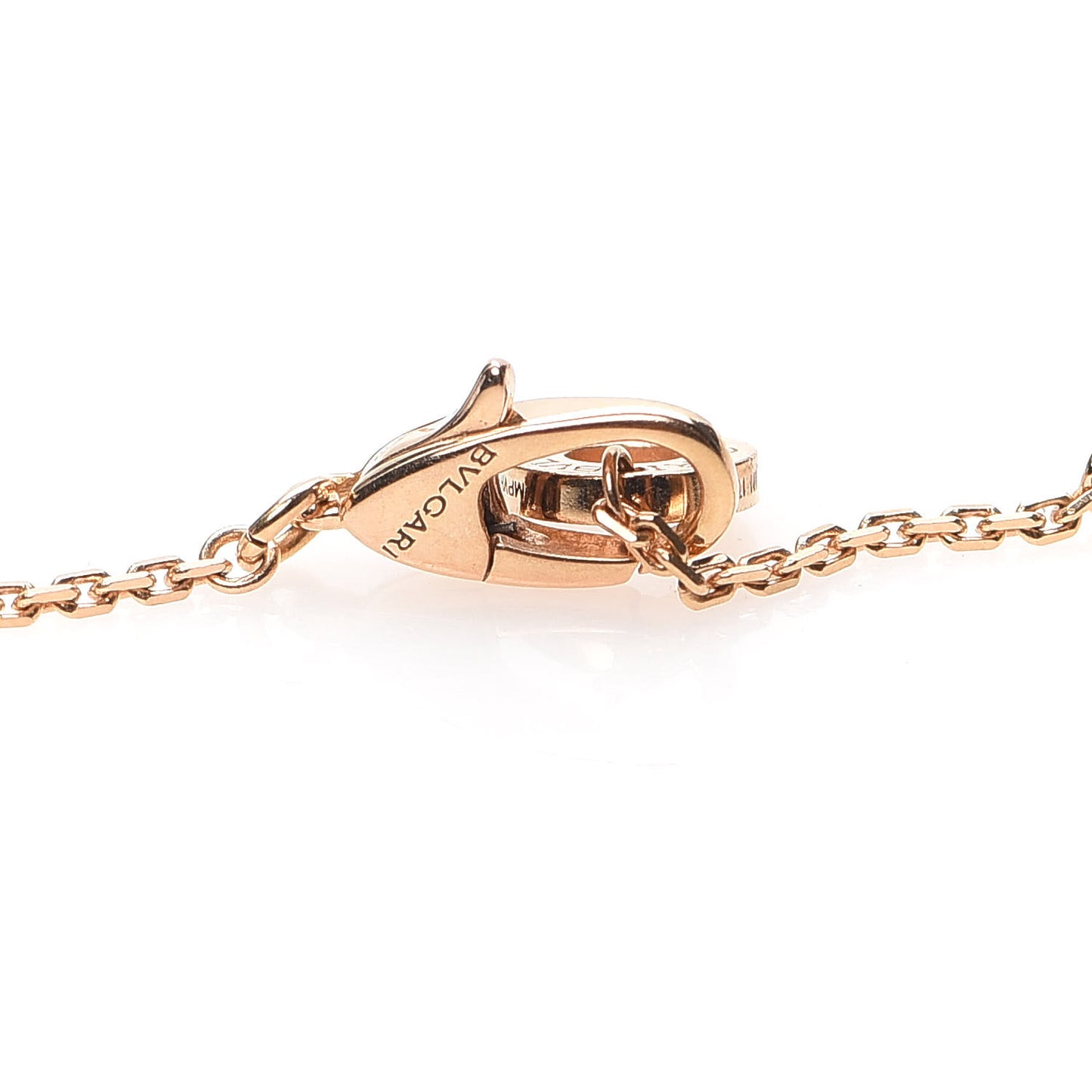 18K Rose Gold Diamond Mother of Pearl Divas' Dream Pendant Necklace