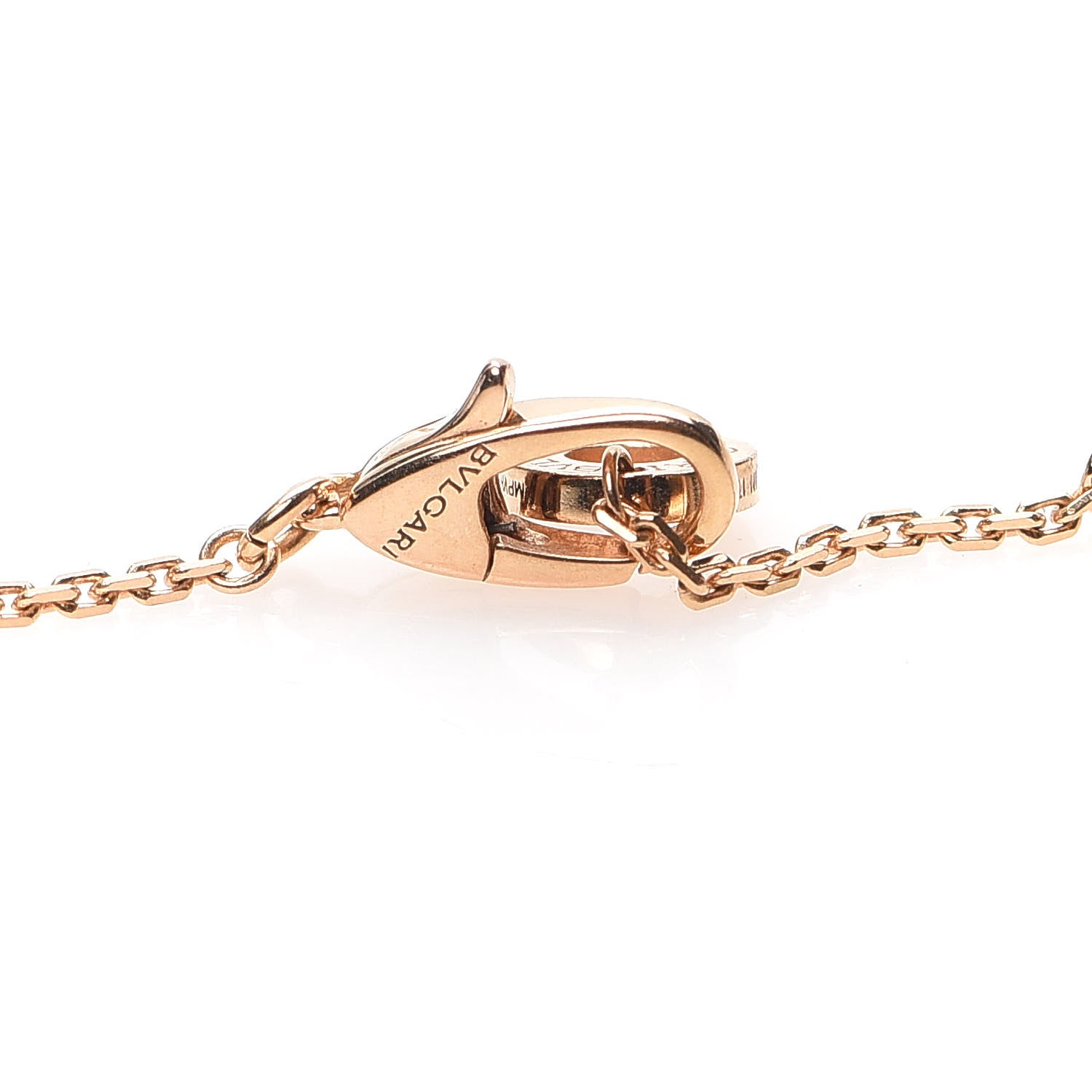 Bulgari 18K Rose Gold Diamond Mother of Pearl Divas' Dream Pendant Necklace 5 of 5