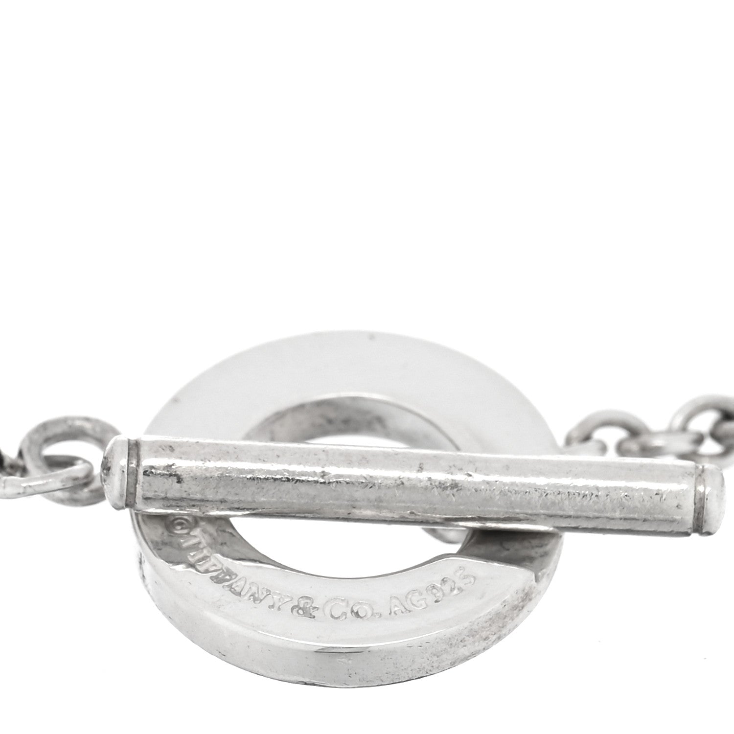 Tiffany Sterling Silver 4mm Beads Toggle Bracelet 3 of 3