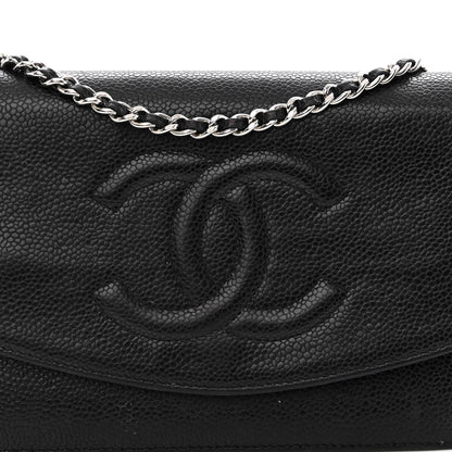 Chanel Caviar Timeless CC Wallet On Chain WOC Black 8 of 11