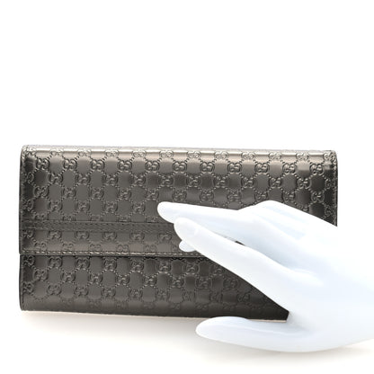Gucci Shine Microguccissima Candy Continental Wallet Silver 2 of 6