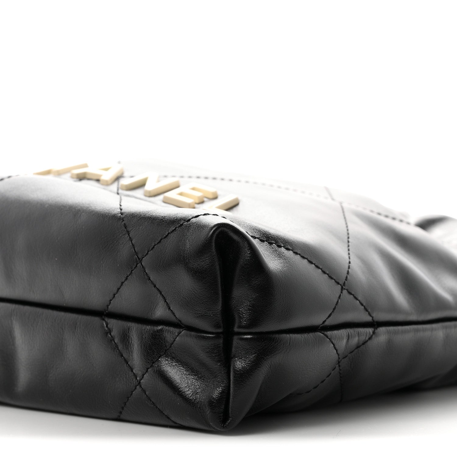 Chanel Shiny Calfskin Quilted Mini Chanel 22 Black 9 of 10