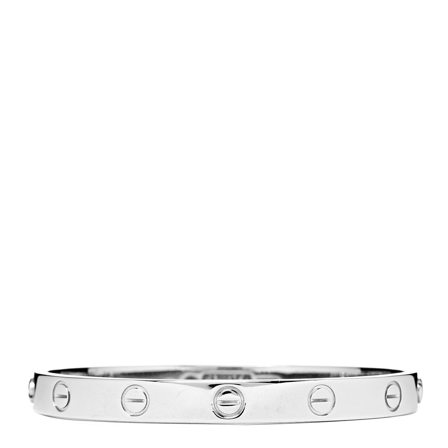 18K White Gold LOVE Bracelet 16