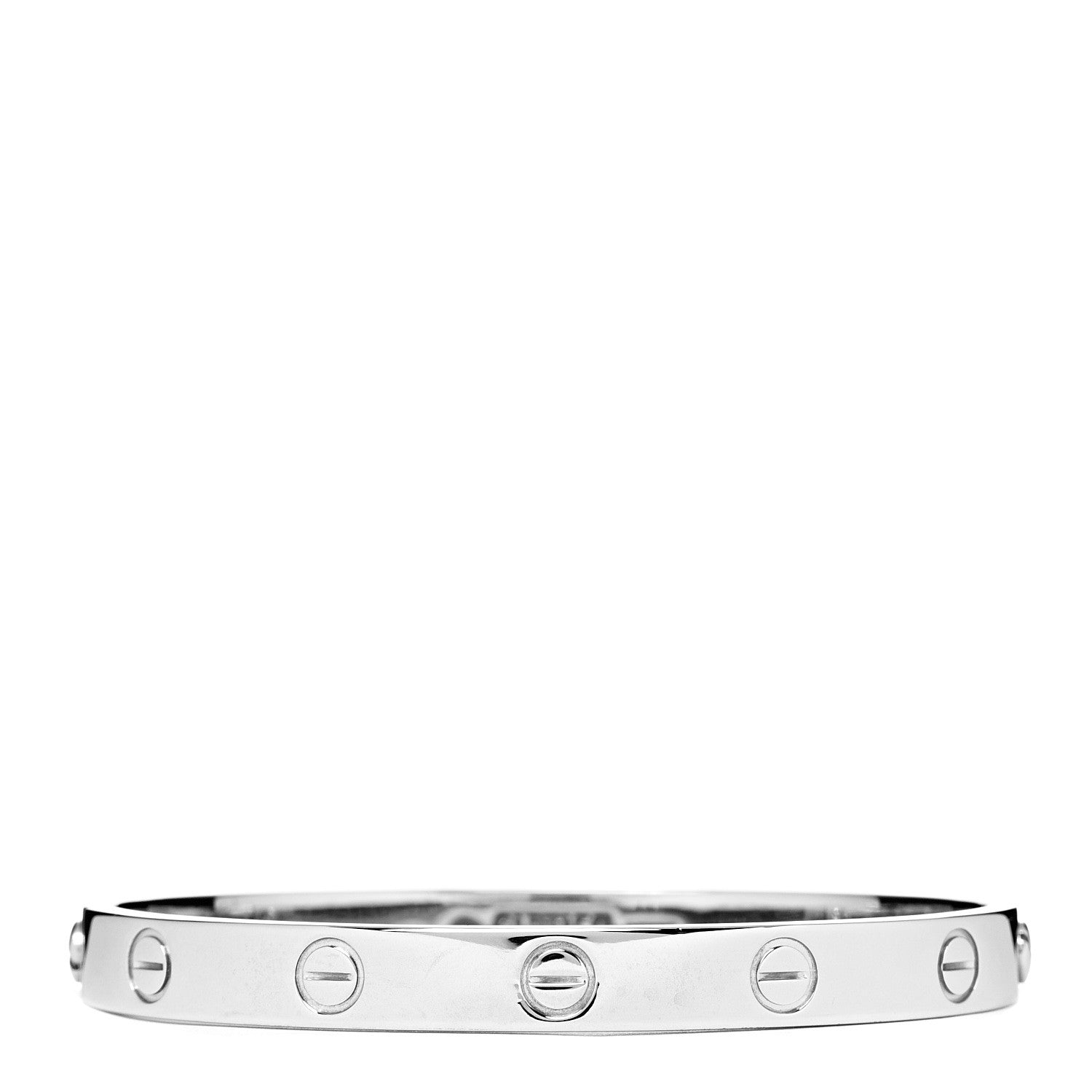 Cartier 18K White Gold LOVE Bracelet 16 1 of 5