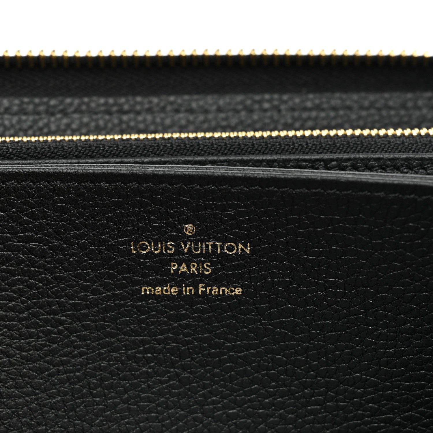 Louis Vuitton Empreinte Monogram Giant Zippy Wallet Black Beige 10 of 14