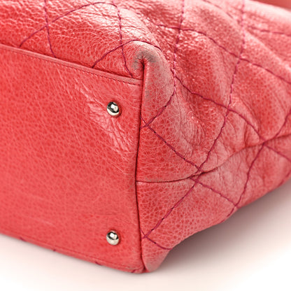Chanel Glazed Calfskin Large On The Road Tote Red 8 of 13