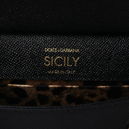 Dolce & Gabbana Dauphine Small Miss Sicily Satchel Black 9 of 9