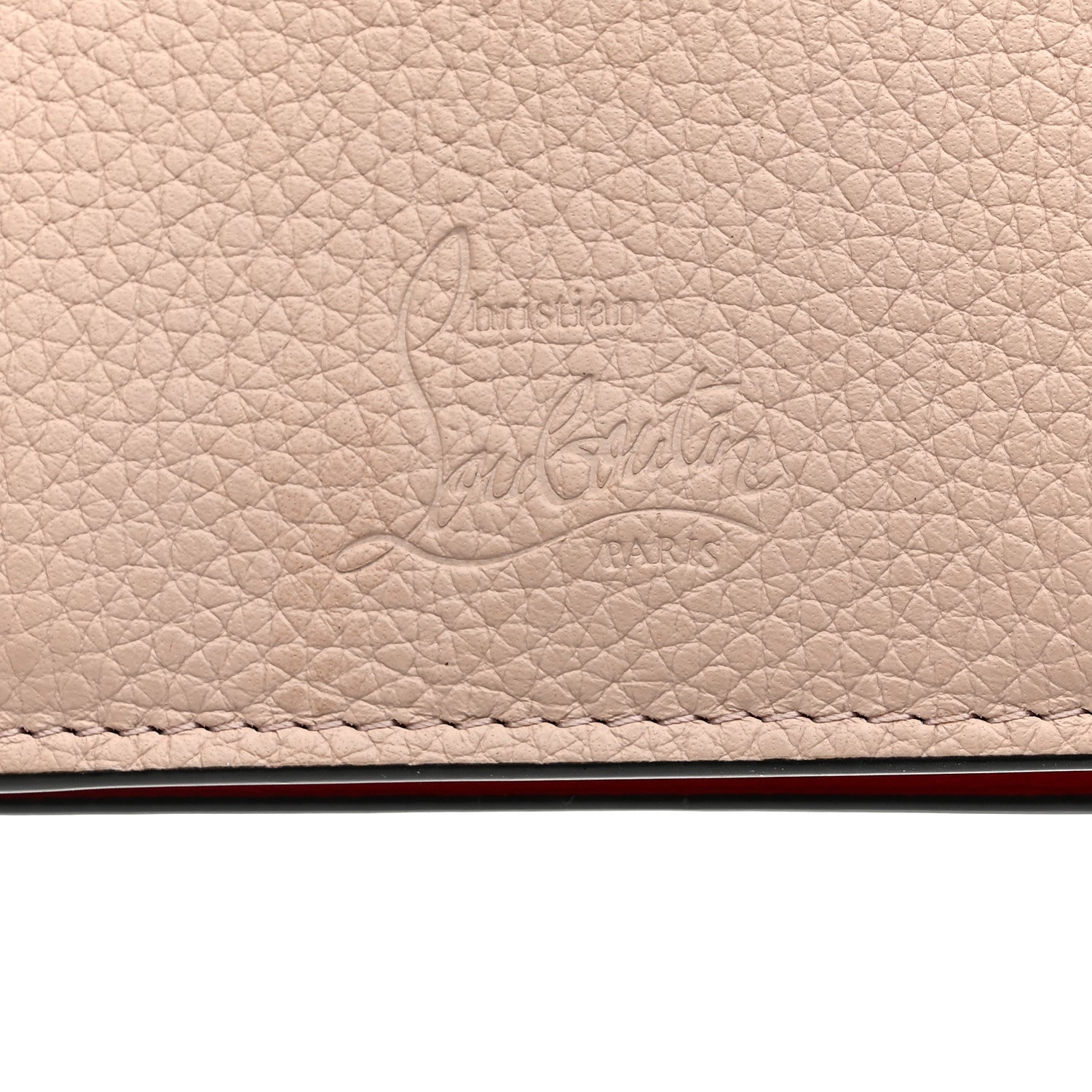 Christian Louboutin Calfskin Loubinthesky Panettone Palatin Wallet Ballerina 6 of 8