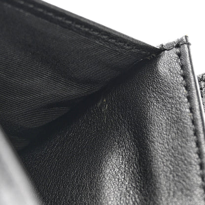 MCM Calfskin Quilted Compact Wallet Black 8 of 8
