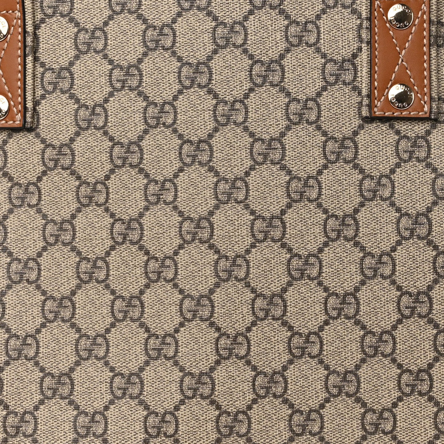 GG Plus Monogram Medium Signature Web Loop Tote Brown