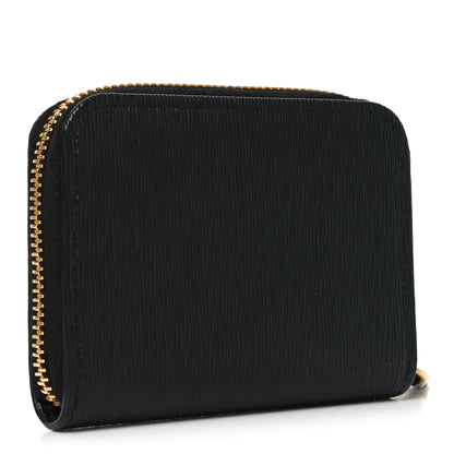 Prada Vitello Move Triangle Logo Zip Coin Purse Black 3 of 6