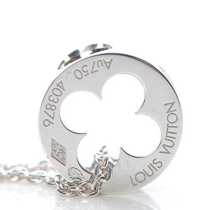 Louis Vuitton Empreinte White Gold Pendent Necklace 4 of 6