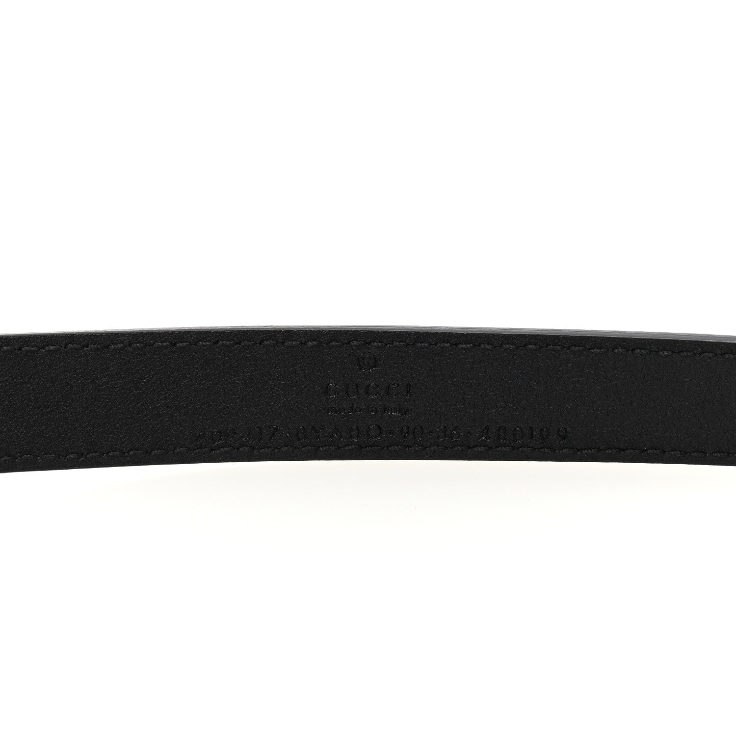 Gucci Calfskin Double G 20mm Belt 90 36 Black 3 of 5
