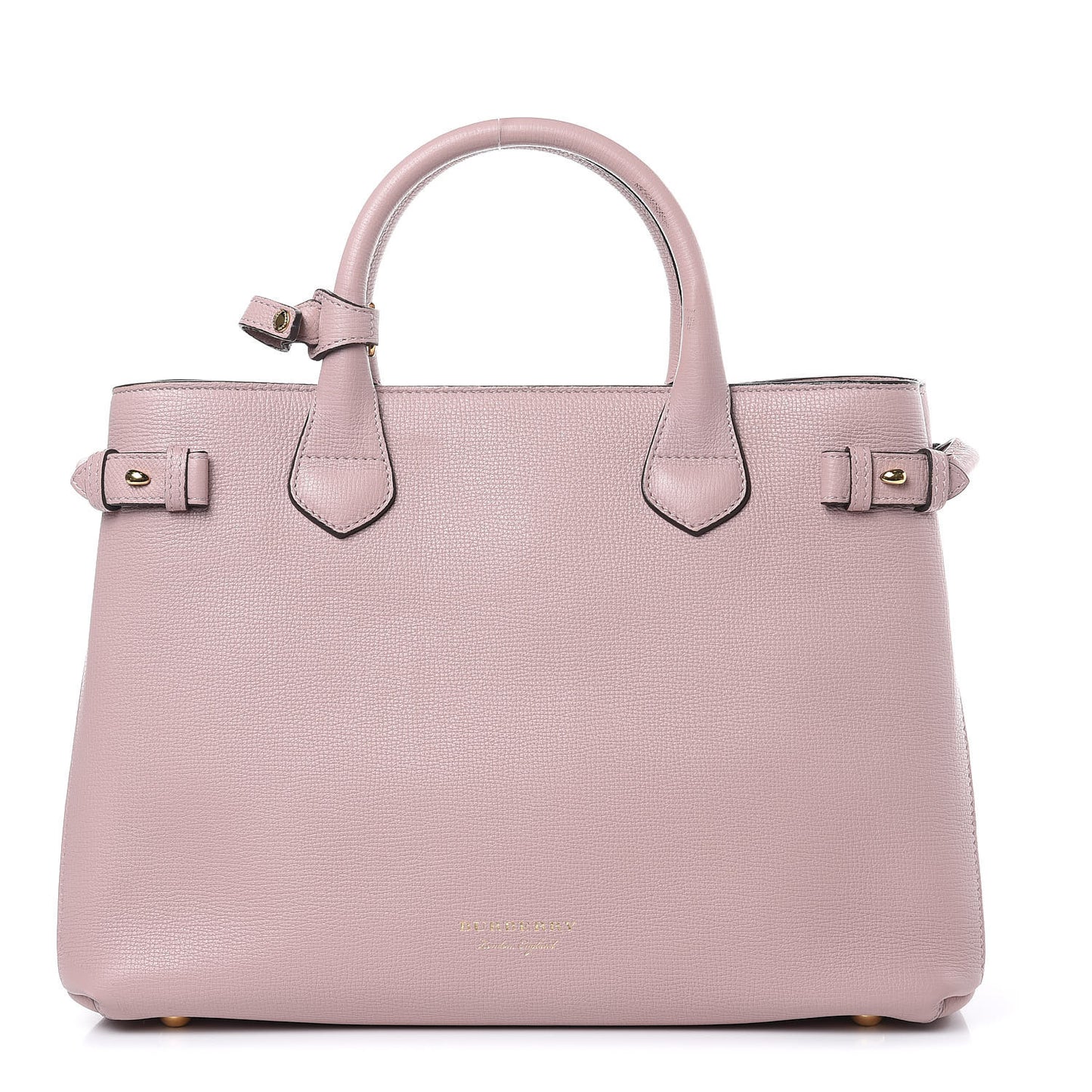 Derby Calfskin House Check Medium Banner Tote Pale Orchid