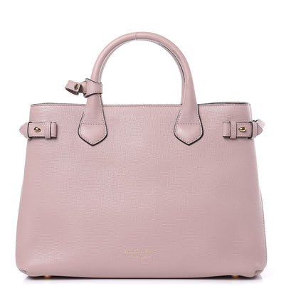 Burberry Derby Calfskin House Check Medium Banner Tote Pale Orchid 1 of 12