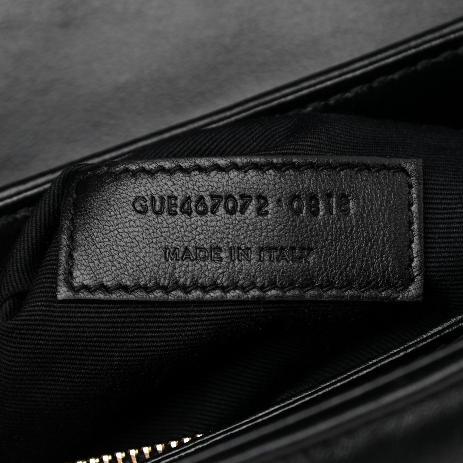 Saint Laurent Calfskin Y Quilted Monogram Toy Loulou Crossbody Bag Black 7 of 11
