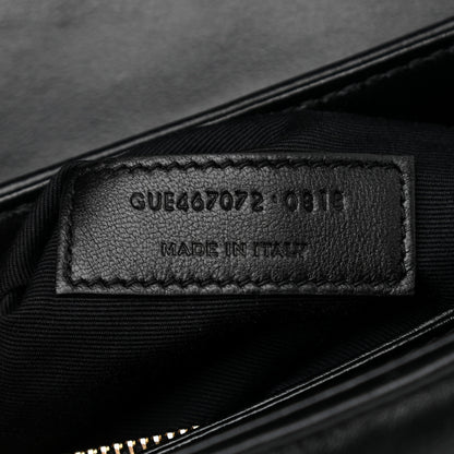 Saint Laurent Calfskin Y Quilted Monogram Toy Loulou Crossbody Bag Black 7 of 11
