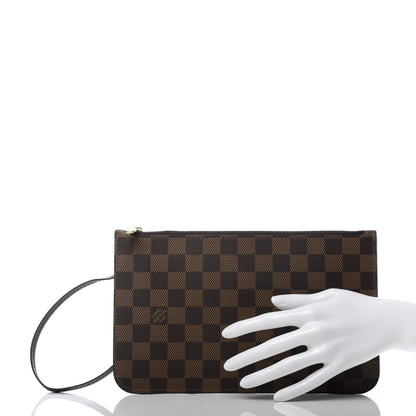 Louis Vuitton Damier Ebene Neverfull MM GM Pochette 2 of 7