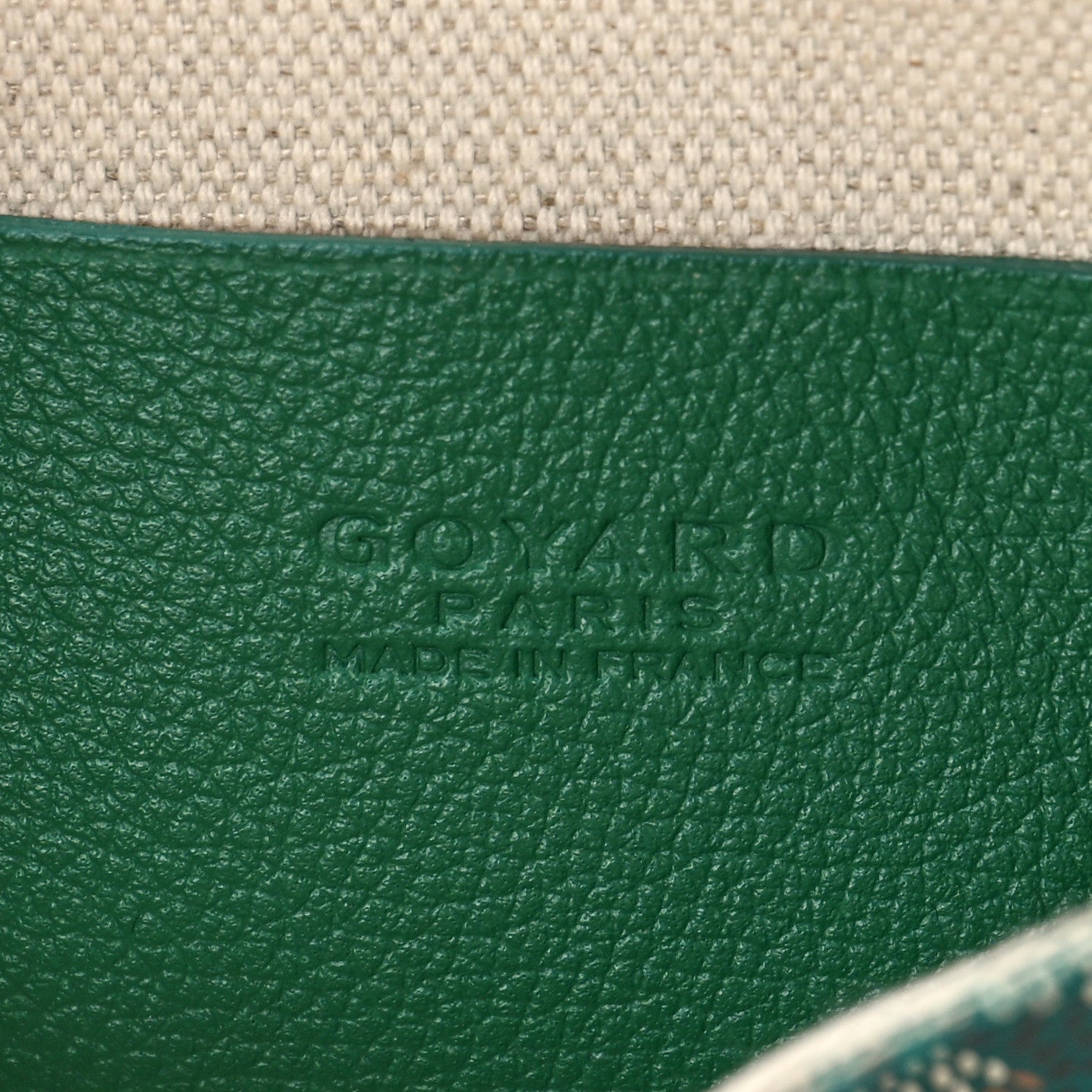 Goyard Goyardine Plumet Wallet Clutch Green 7 of 9