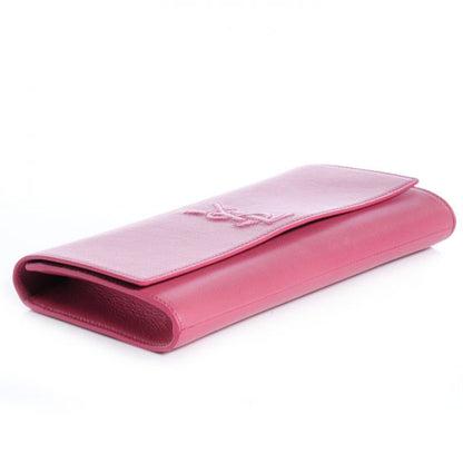 Saint Laurent Goatskin Small Belle de Jour Clutch Fuchsia 4 of 8