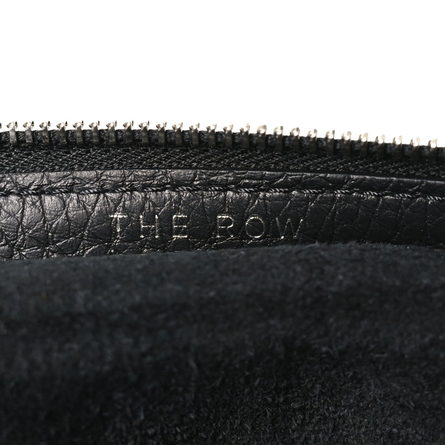 The Row Grained Calfskin Large Slouchy Banana Bag Black 10 of 19
