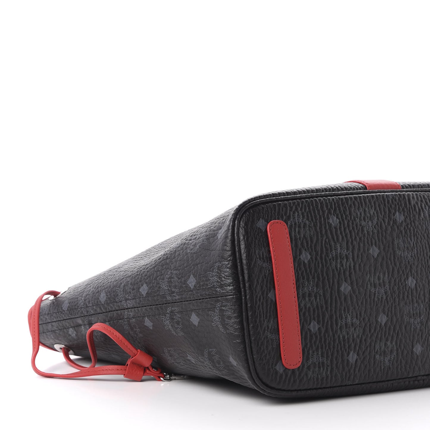 Visetos Medium Liz Reversible Shopper Tote Black Red