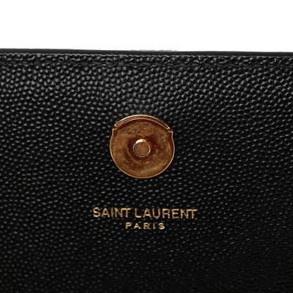 Saint Laurent Grain De Poudre Medium Classic Monogram Kate Satchel Black 14 of 19