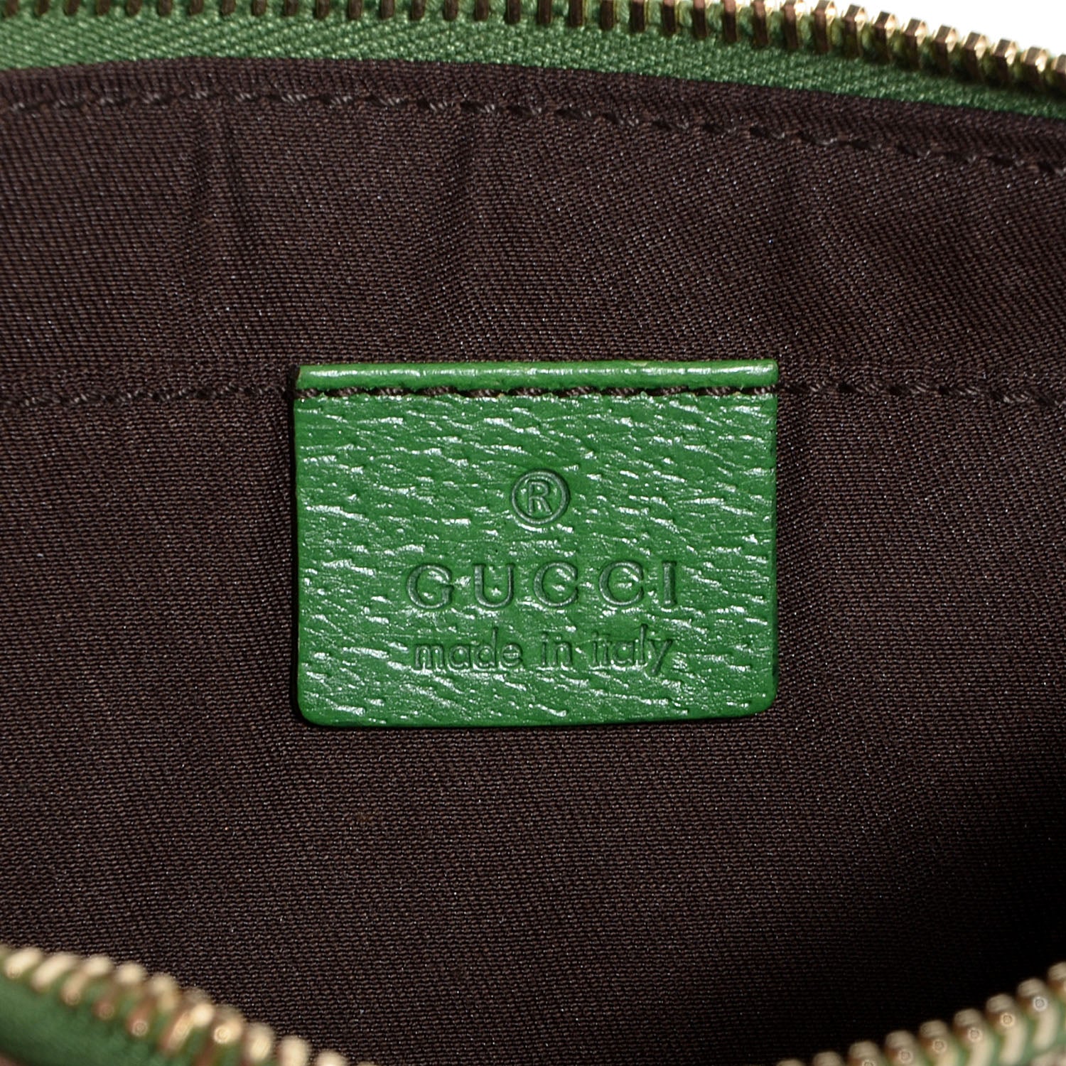 Gucci Monogram Horsebit Nail Chain Pochette Green 6 of 7