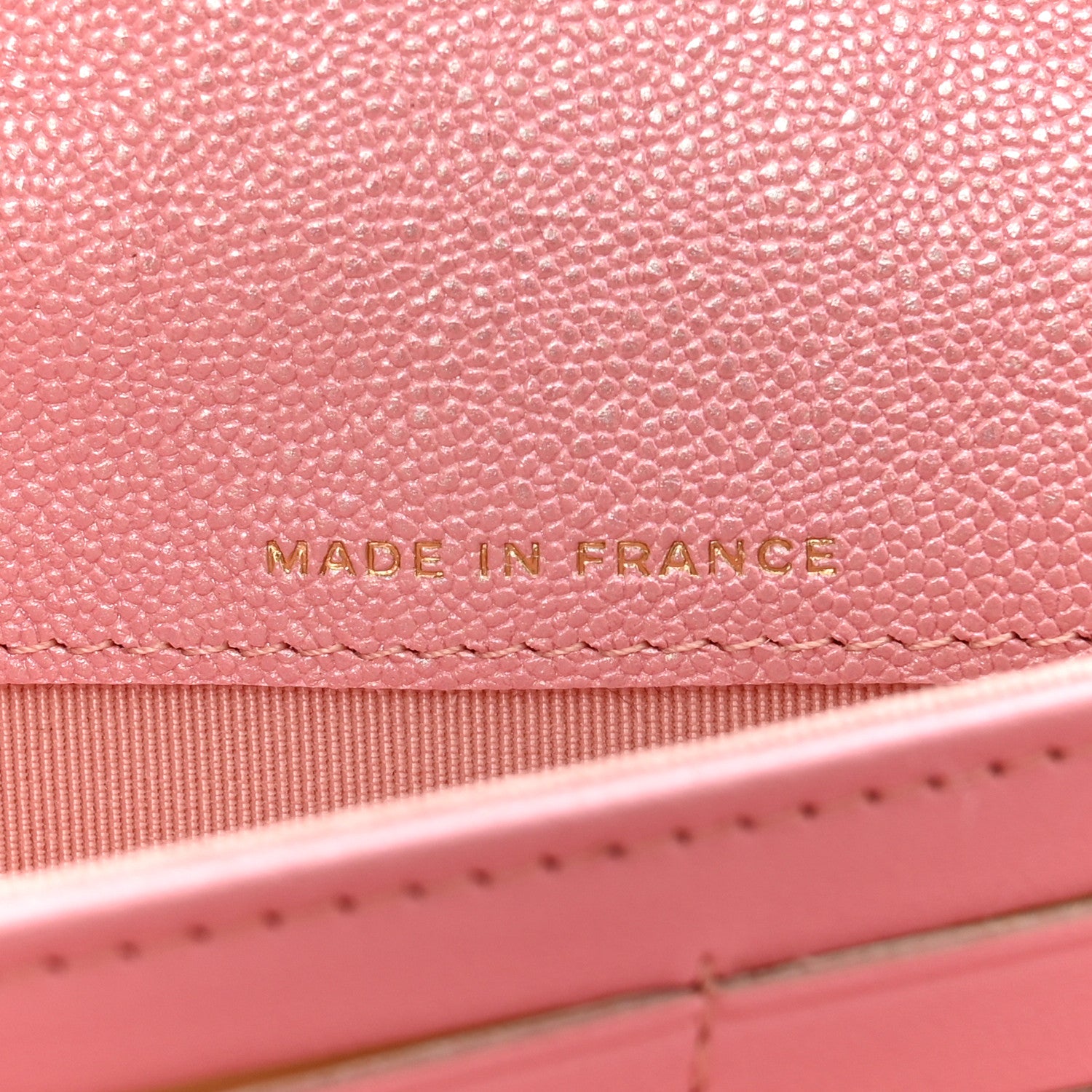 Chanel Iridescent Caviar Quilted Long Gusset Flap Wallet Rose Pink 7 of 9
