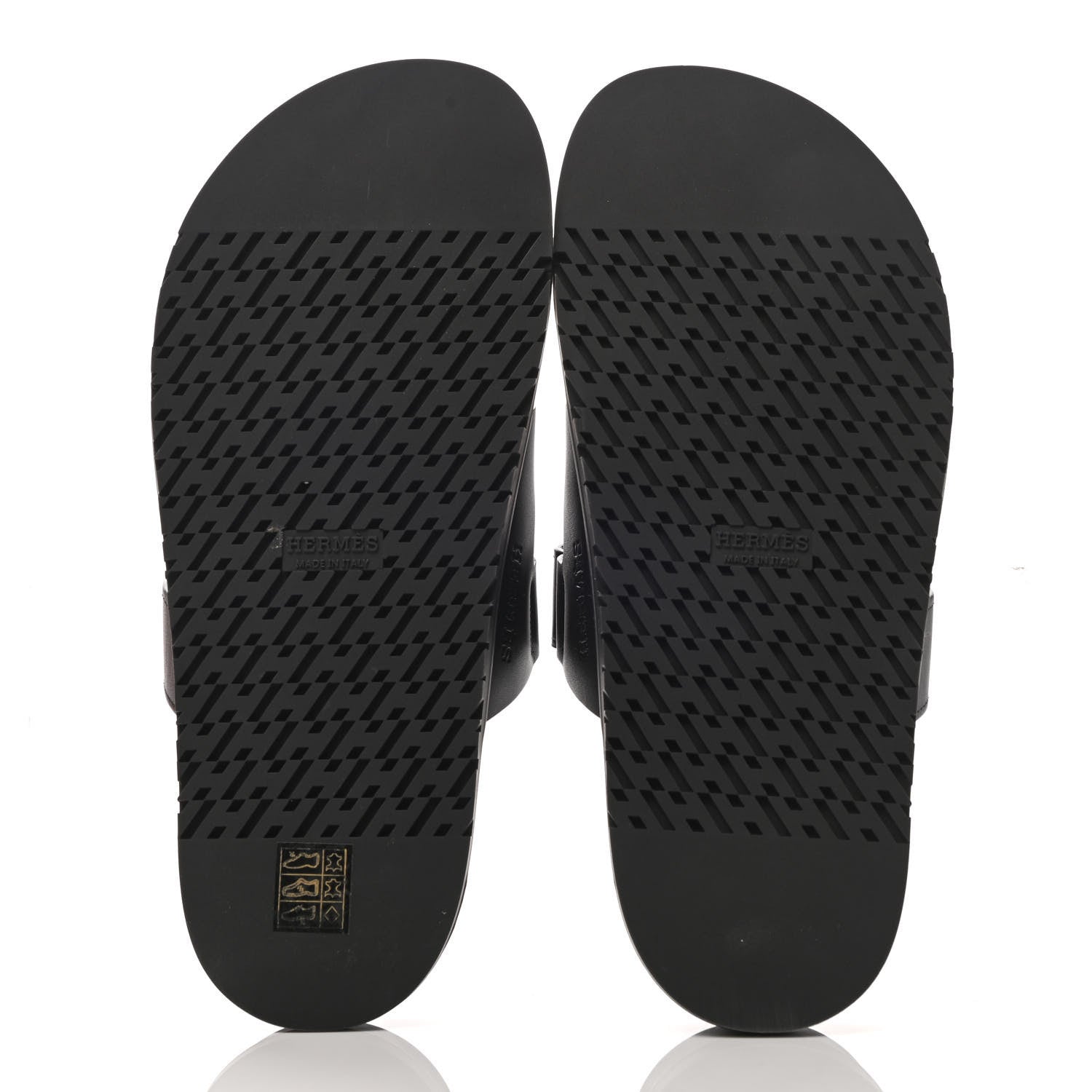 Hermes Calfskin Womens Chypre Sandals 39 Black 5 of 9