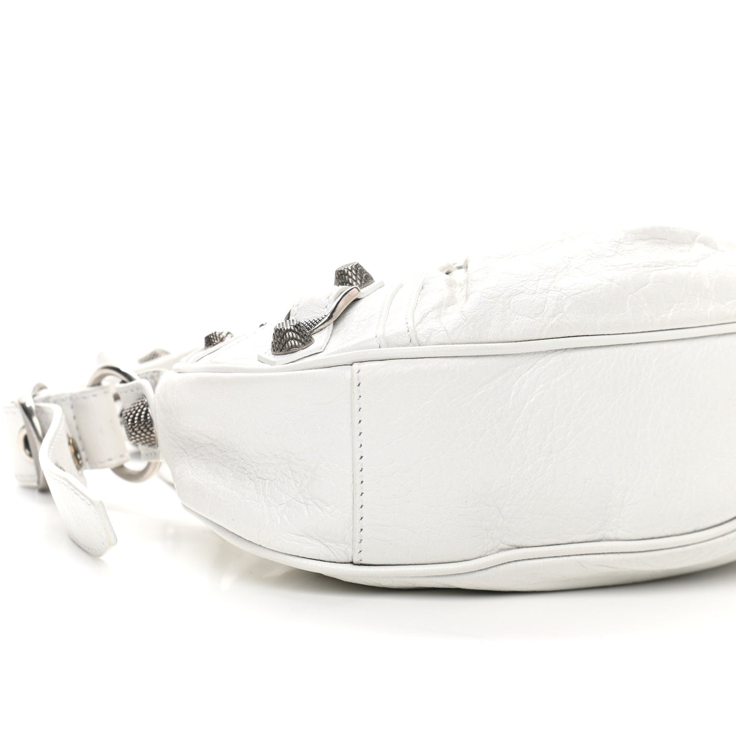 Agneau Arena Le Cagole Shoulder Bag XS Optic White
