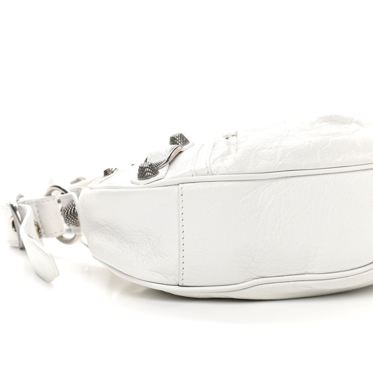 Balenciaga Agneau Arena Le Cagole Shoulder Bag XS Optic White 9 of 10