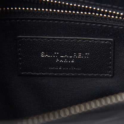 Saint Laurent Calfskin Y Quilted Monogram Medium Loulou Satchel Black 8 of 8