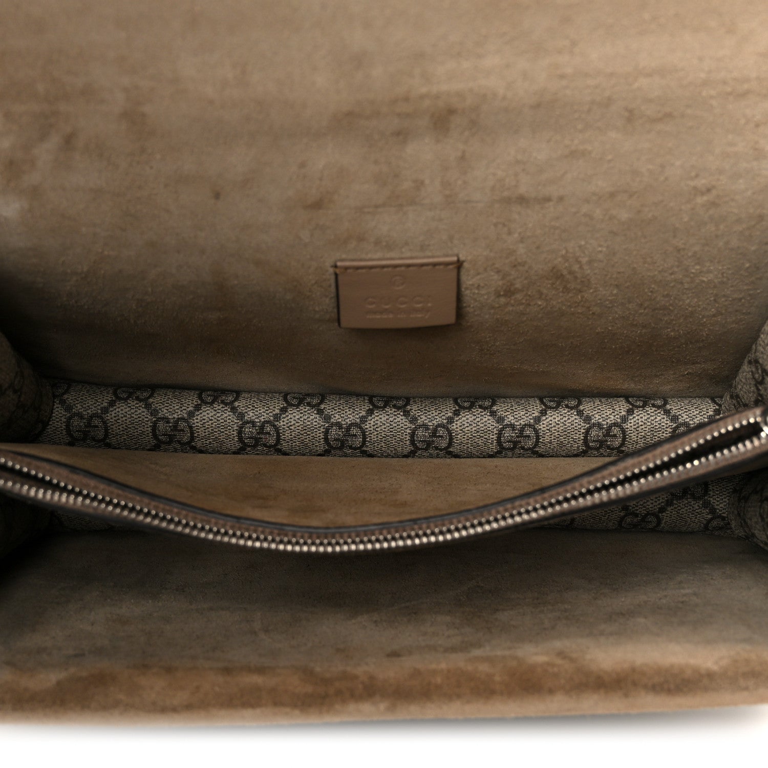 Gucci GG Supreme Monogram Small Dionysus Shoulder Bag Taupe 4 of 11