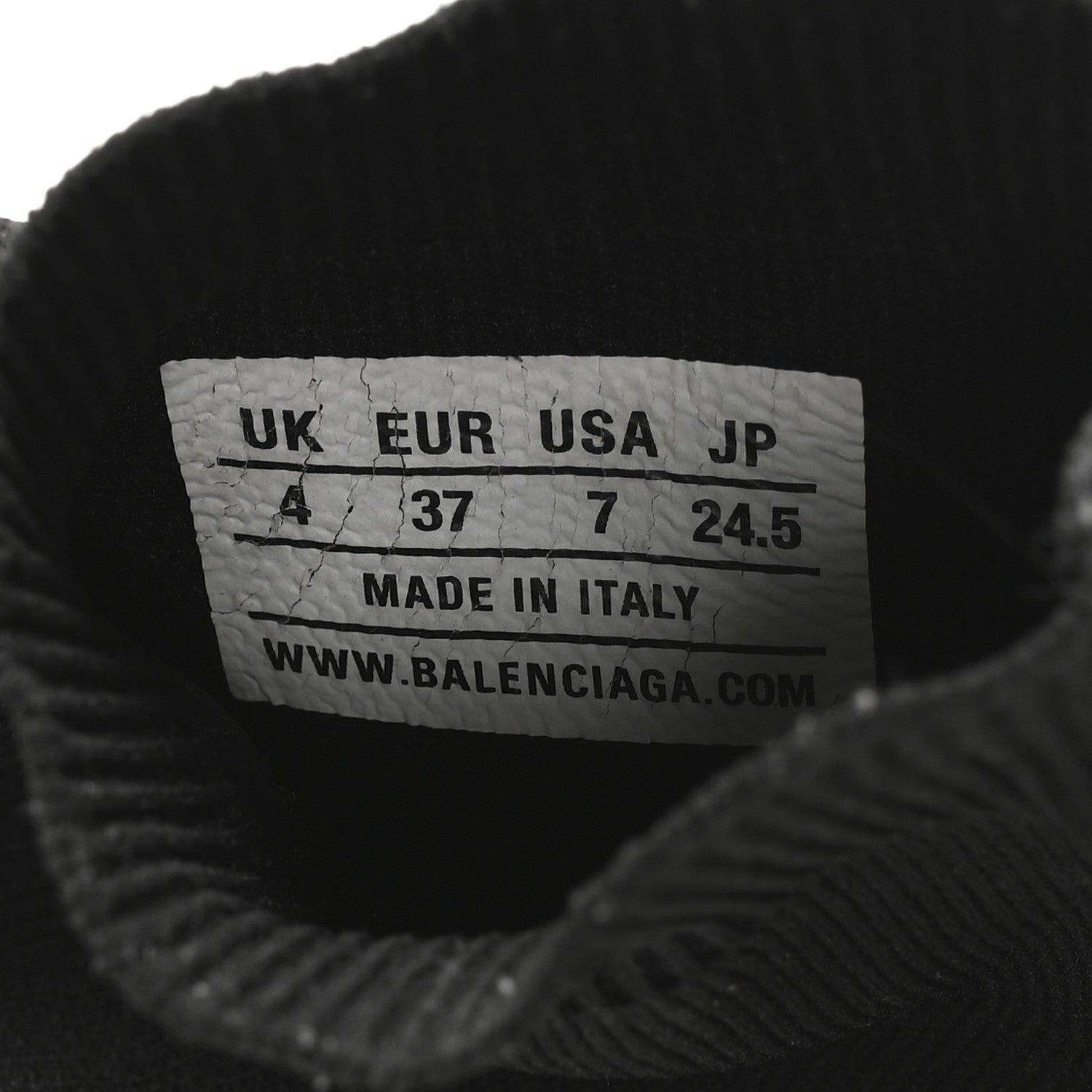 Balenciaga Technical 3D Recycled Knit Bi-Color Sole Womens Speed 2.0 Sneakers 37 Black White 7 of 7