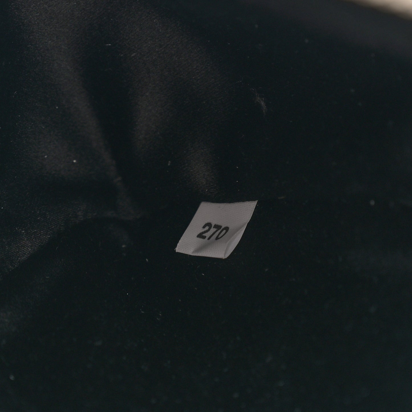 Satin Crystal Triangle Pouch Cristal