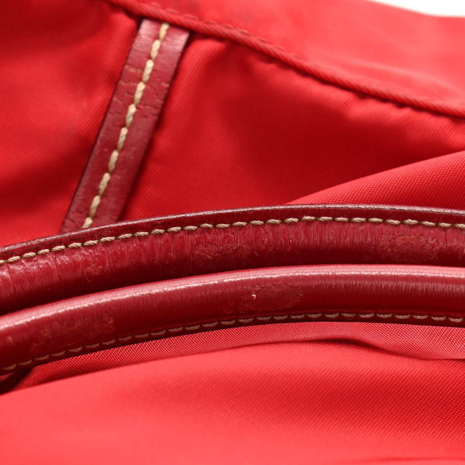 Prada Tessuto Nylon Tote Red 11 of 12