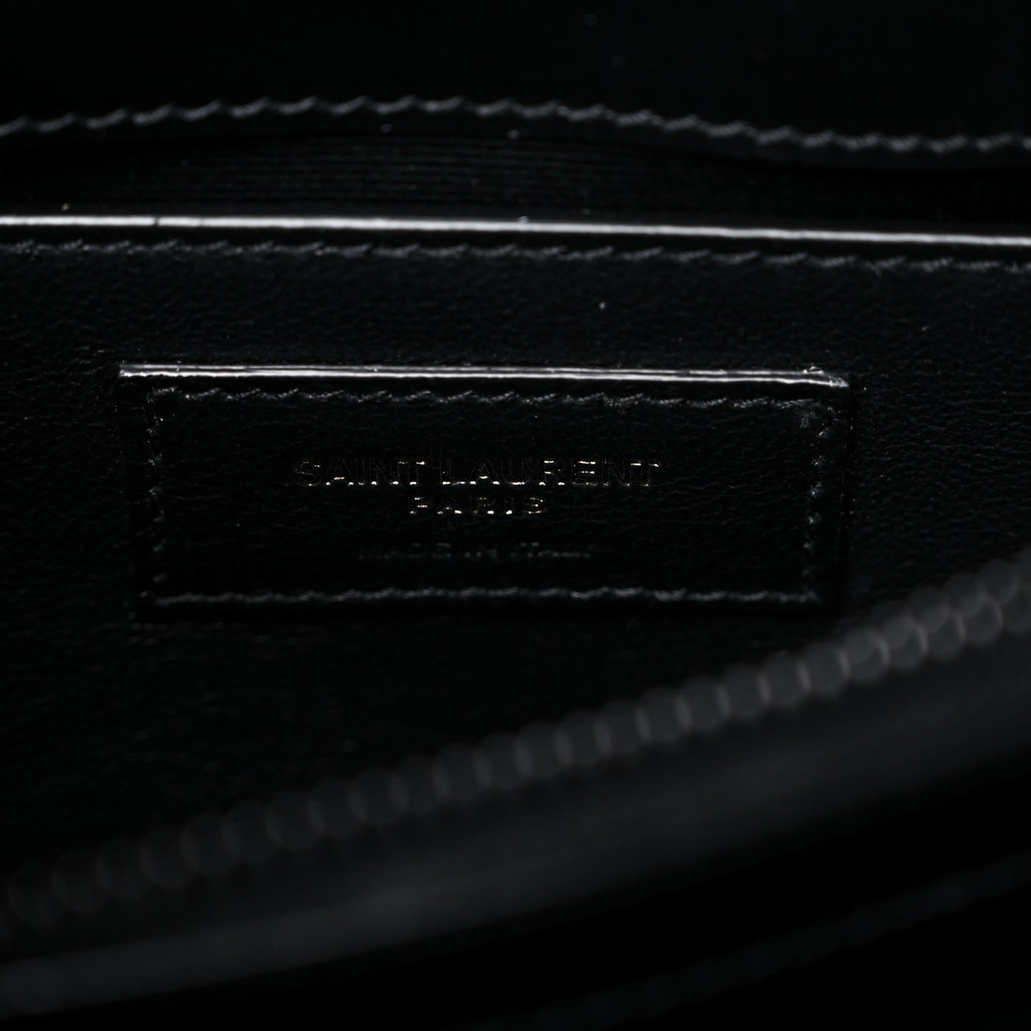 Calfskin Y Quilted Monogram Small Loulou Chain Satchel Black