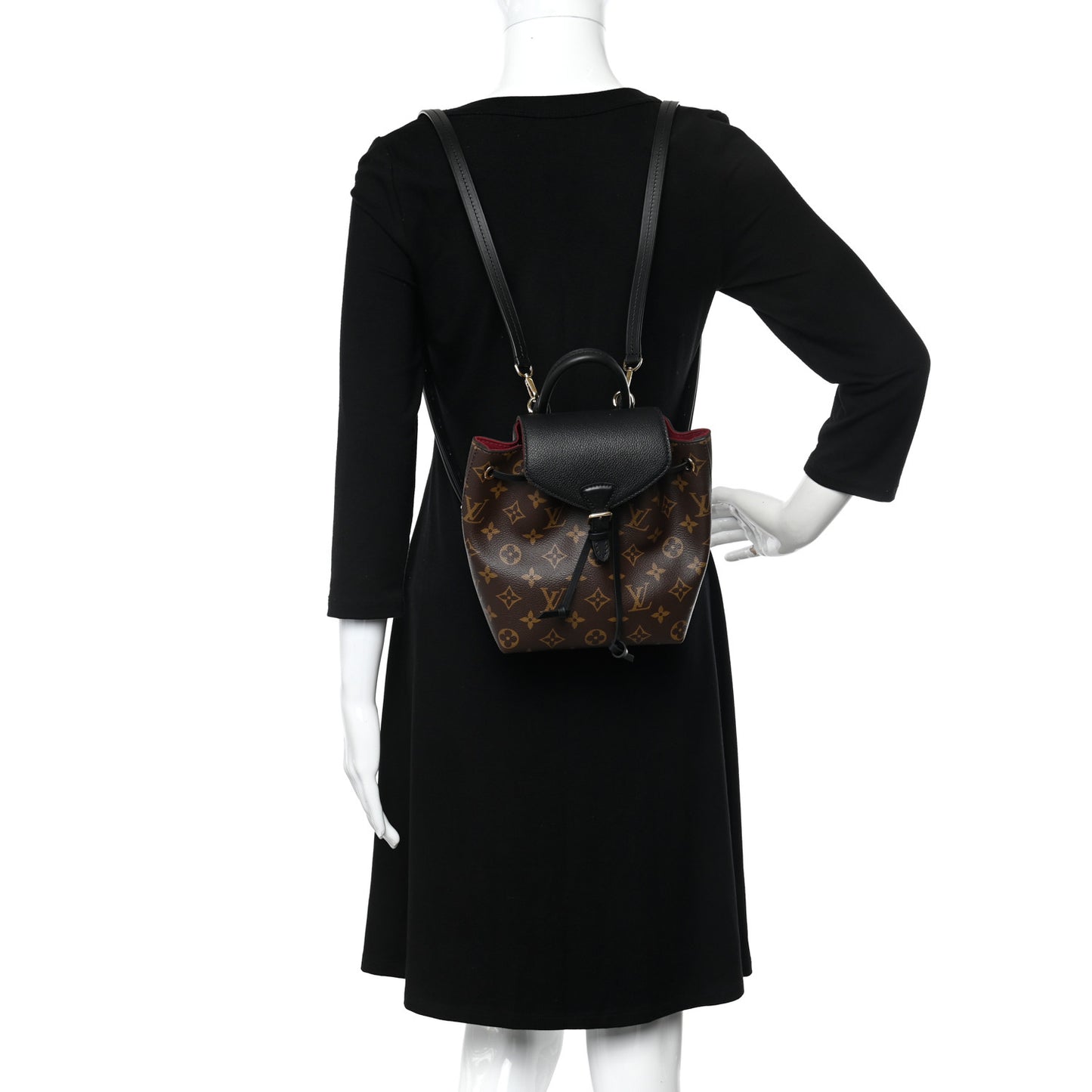 Monogram BB Montsouris NM Backpack Black