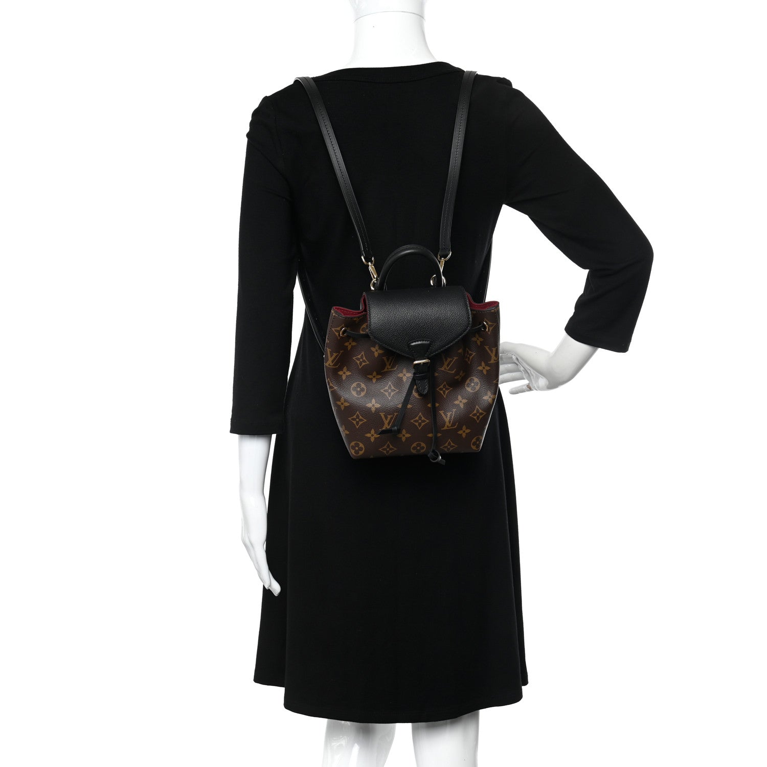 Louis Vuitton Monogram BB Montsouris NM Backpack Black 2 of 9