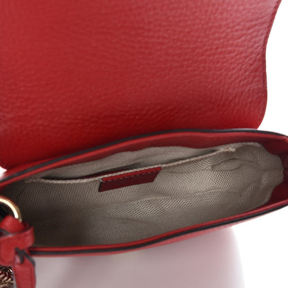 Gucci Pebbled Calfskin Small Soho Flap Crossbody Red 5 of 8