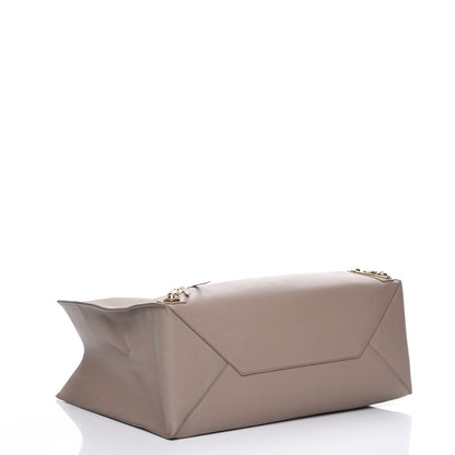 Balenciaga Grained Calfskin Gold Metallic Edge Hardware Papier A4 Tote Beige 4 of 8