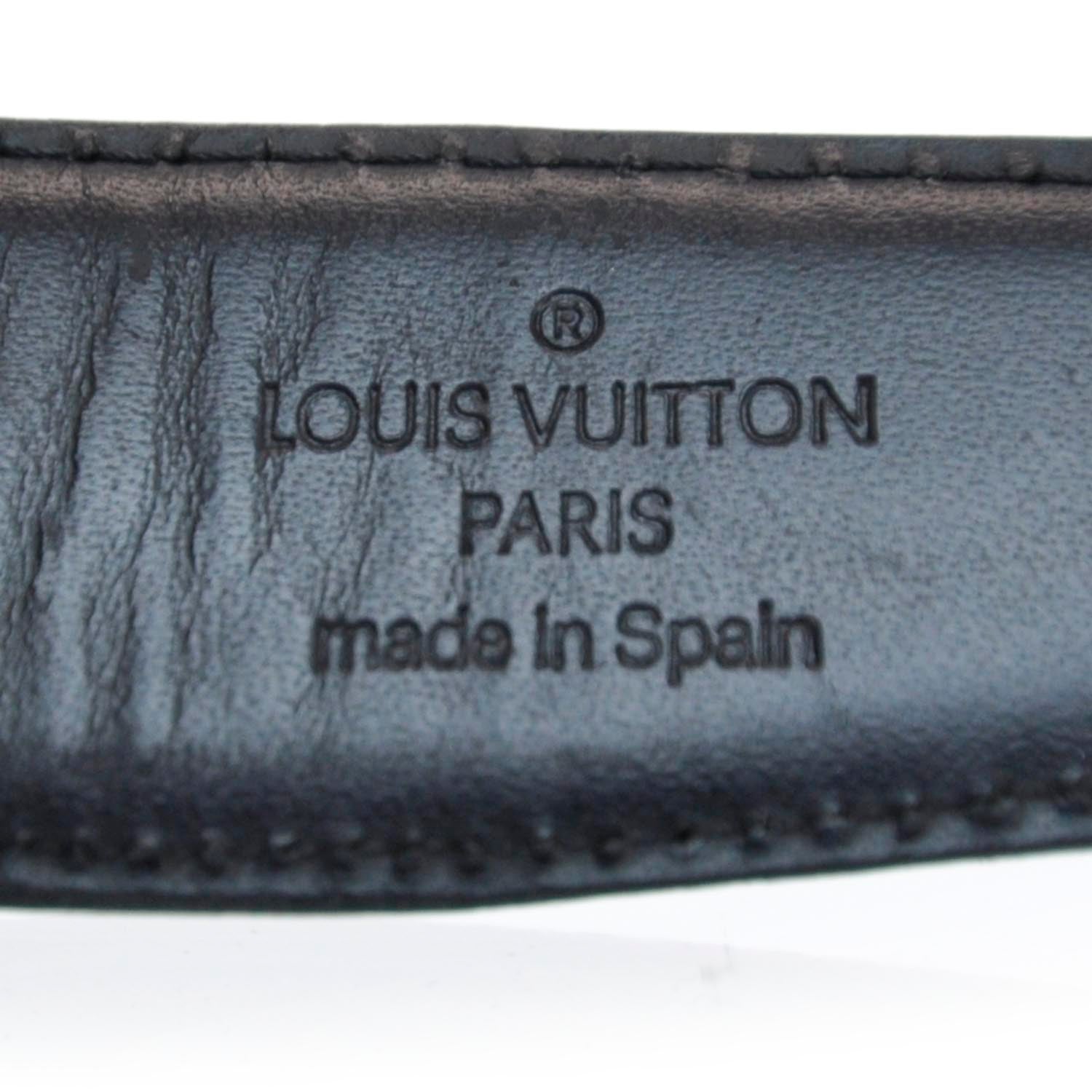 Louis Vuitton Taiga Leather Classique Belt Black 110 44 7 of 8