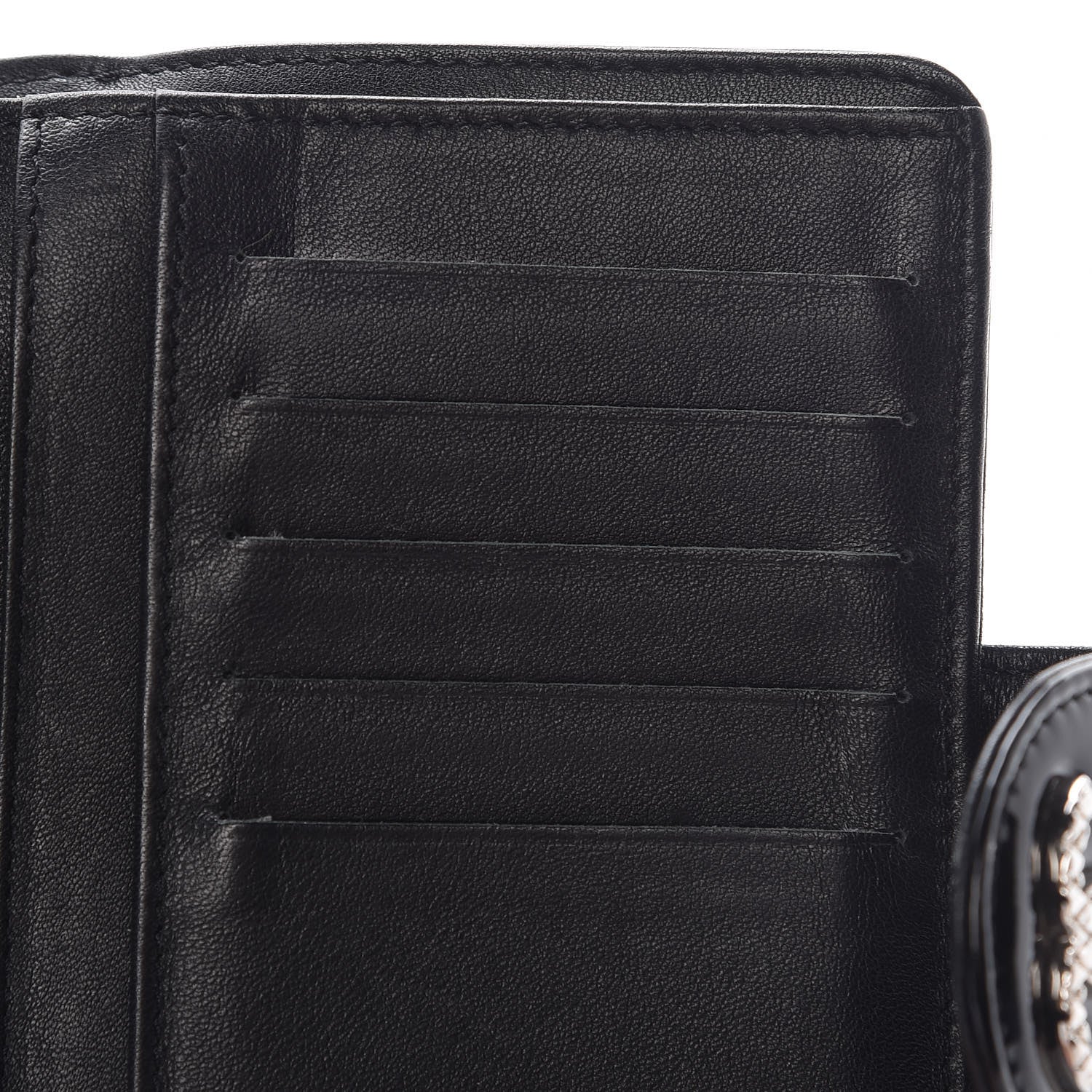 Chanel Patent Quilted Brilliant Zipped Pocket Wallet Black 11 of 11